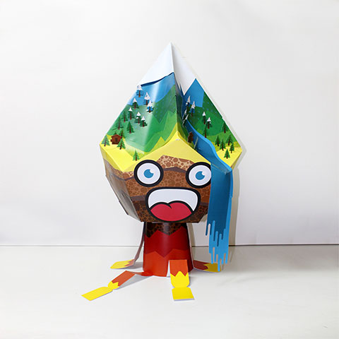 Création d'un paper toy géant